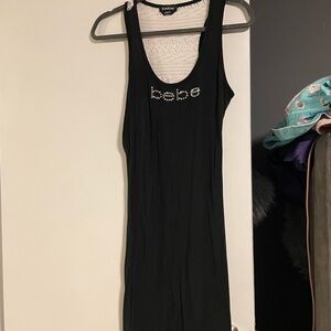 Bebe Black and White Textured Top